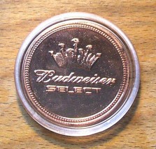(1) BUDWEISER SELECT Beer Copper Poker Chip Golf Ball Marker - $7.95