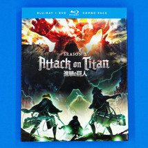 Attack on Titan Complete Season 2 Episodes 26-37 / Anime Blu-ray DVD + Slipcover - £79.74 GBP