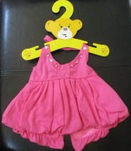 Build A Bear Workshop Pink Halter Puffy Dress With Rhinestones on Hanger - $10.09