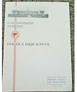 1936 Jamaica High School Commencement Exercises Program - £15.74 GBP