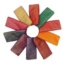 10 PCS Multicolor Unstitched Blouse Materials 1 Meters Silk Blend Blouse Favors - £46.08 GBP