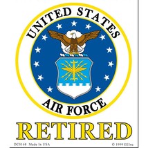 United States Air Force Retired Sticker 3-1/4&quot; - $16.77