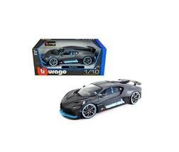 Bugatti Divo Matt Gray with Blue Accents 1/18 Diecast Model Car by Bburago - £53.54 GBP