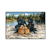 Custom Printed Rugs Gone Fishing Wildlife Rug - $1,343.06 MXN