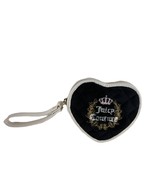 Juicy Couture Royal Couture Heart Zip Wristlet Liquorice - $345.49 MXN