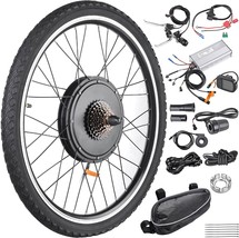 Aw Electric Bike Conversion Kit 48V 1000W 26&quot; Front/Rear Wheel Powerful ... - £254.51 GBP