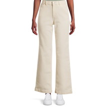 No Boundaries Juniors High Rise Carpenter Jeans, 32&quot; Inseam, Cream Size 1 - $21.77