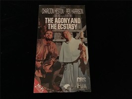 VHS Agony and the Estascy 1965 Charlton Heston, Rex Harrison, Diane Cliento - £5.53 GBP