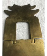 Single book end Brass Pagoda Korea 7 by 4 inch folding Vintage Oriental ... - £24.81 GBP