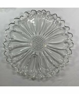 Daisy Sunflower Glass Snack Luncheon Plates Set of 4 - $31.92 CAD