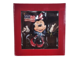 Jim Shore Disney Mini Patriotic Minnie Mouse with USA Flag Figurine 4056744 New - £16.64 GBP