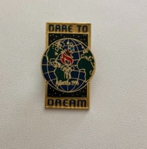 Dare To Dream World Globe 1996 Atlanta Olympics Pin - £11.81 GBP