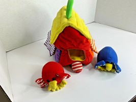 Melissa &amp; Doug Bird House Plush Toy with 2 Birds Red Blue Stuffed Toy an... - £10.12 GBP