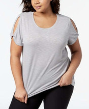 Ideology Performance Plus Size Cold-Shoulder T-Shirt, Size 3X - £14.22 GBP