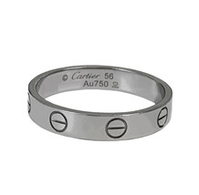 Cartier Love Wedding White Gold Band Ring, size 56 - £877.26 GBP