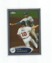 Dee Gordon (Los Angeles Dodgers) 2012 Topps Chrome Refractor Card #136 - £3.90 GBP