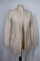 Tory Burch S Bruna Ivory Beige Merino Wool Tunic-Length Cardigan Sweater - £68.70 GBP