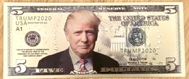 (1) Donald Trump Silver $5 Bill   - $25.00