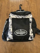 Louisville Slugger Backpack Black &amp; White Camo Storage MLB Logo Fence Hook - $12.87
