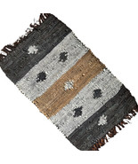 Leather Rug for fireplace, fire-resistant mat, STARS - €63,65 EUR