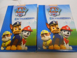 2 new Boxes of Paw Patrol Valentines 32 in each box 8 fun designs - £7.47 GBP