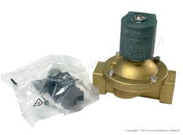 Solenoid valve CEME 8415, NC, 3/4&quot;, max. 4 bar, with coil 230V/50Hz - $373.28