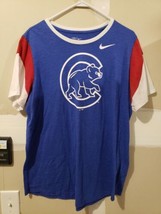 The Nike Tee Chicago Cubs Baseball Shirt Women&#39;s Blue Sz XXL 2XL - £14.37 GBP