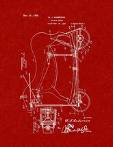 Rocking-horse Patent Print - Burgundy Red - £6.25 GBP+