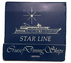 Matchbook Star of Detroit Starline Cruise dining Ships E. Atwater Detroi... - €3,81 EUR