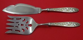 Tree of Life by Reed and Barton Sterling Silver Fish Serving Set 2pc Custom HHWS - £103.79 GBP