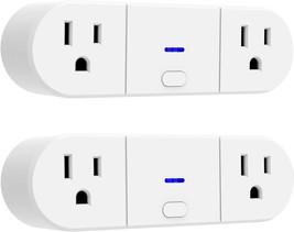 Wi-Fi Ultrapro Smart Plug, 2 Outlets, Compatible With Alexa, Echo, And, ... - $36.97