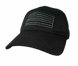 Américain USA Black Out Déguisé Drapeau Réglable Osfm Casquette de Baseball - £8.71 GBP