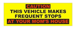 Caution Vehicle Makes Stops Funny Bumper Sticker or Helmet Sticker D640 - £1.09 GBP+