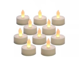 Led tealights lights flameless warm white candlelight light safe unscent... - $7.70