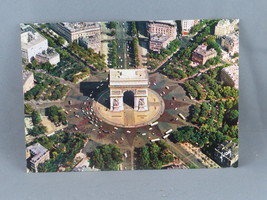 Vintage Postcard - Arc De Triomphe Aerial Photograph - Yvon Paris - £12.05 GBP