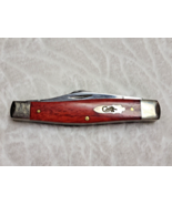 CASE XX USA LARGE STOCKMAN 6375 SS 2022 RED SMOOTH BONE HANDLE &quot;BOMB SHI... - £133.71 GBP