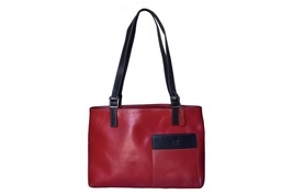 Maroon Tote Purse, Premium Leather Bag, Ladies Formal Travel Bag, Hand Carry Bag - £136.01 GBP