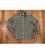 LL Bean Shirt Men Medium Cotton Button Plaid Button Down Long Sleeve Fal... - $17.81