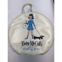 Betsy McCall&#39;s Pretty Pac Doll Case Hatbox Carrying Travel Blue Dress Vi... - $42.06 CAD