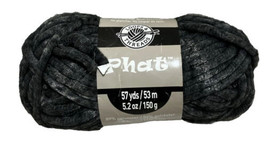 Loops &amp; Threads Phat Yarn Color Black 57yds 53m 5.2oz 150g  - £6.21 GBP