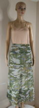 Sundance Tiered 100% Silk Maxi Skirt Watercolor Camo Womens Medium *** - £26.74 GBP