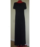 Long Black Dress Size 8 Polyester and Spandex Material - £23.69 GBP