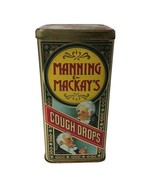 Vtg. Empty Manning and Mackay&#39;s Cough Drops Tin with Hinged Lid England - $181.71 MXN