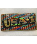 Vintage 1970s Metal License Plate Vintage Reflective USA-1 Hologram For ... - $107.38 CAD