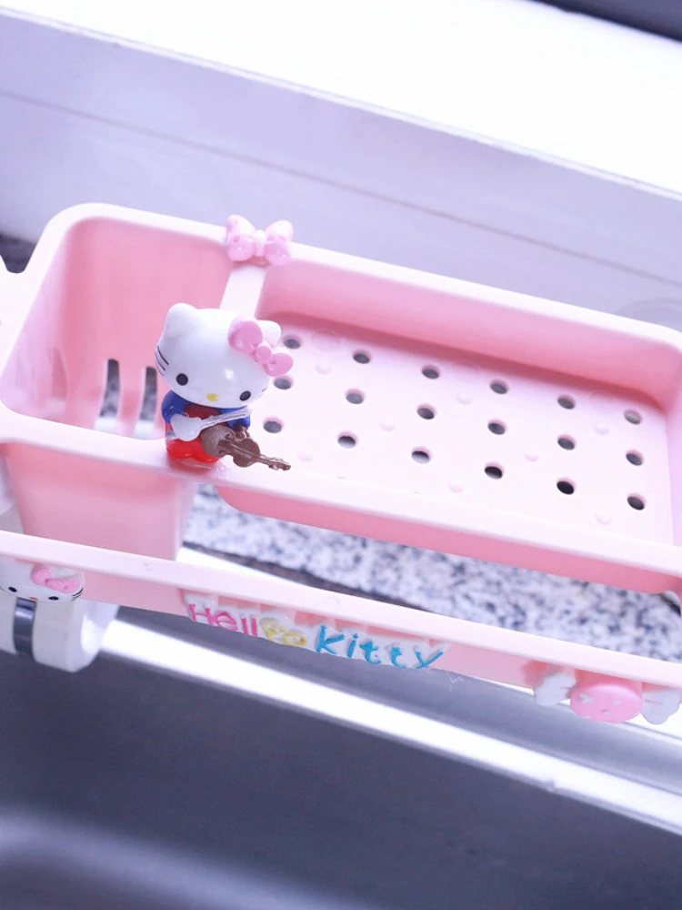 Play Hello Kitty Cute Cartoon Faucet Draining Rack Soap Rag Kitchen Bathroom Hoo - £43.16 GBP