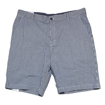 Izod Shorts Size 40 (Tag says 34) Blue Tan White Stripe Seersucker 10.5&quot;... - £18.62 GBP