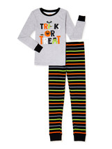 Way to Celebrate Boys &quot;Trick or Treat Halloween Pajamas 2 Piece Set Multicolor 5 - £13.01 GBP