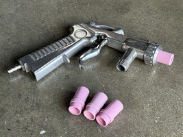 Sand Blasting Gun Sandblaster + 4 Ceramic Nozzles Kit for Sandblasting P... - $15.99