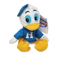 Disney Store Huey Dewey Louie Duck Blue Stuffed Animal Plush Toy B EAN Bag W Tag - £18.67 GBP