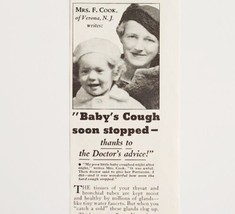 1934 Pertussin Cough Syrup Advertisement Medical Ephemera Chemist  - £11.75 GBP